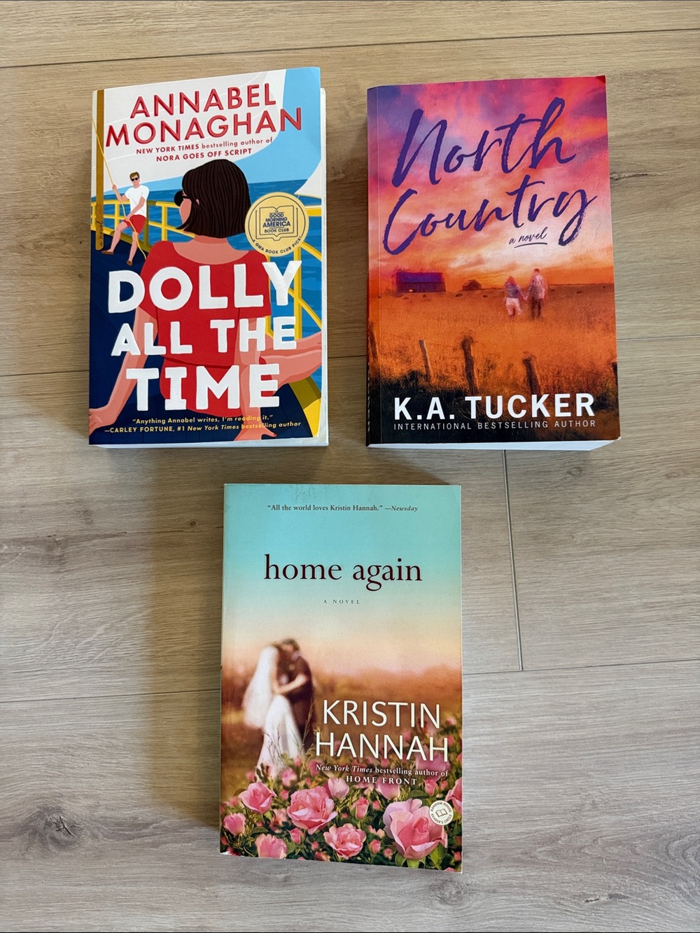 Dolly All The Time; North Country; Home Again - 3 Paperback Novels